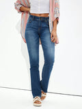 Buttoned Straight Jeans with Pockets - Fashionistas Showroom