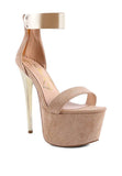 COSMO GIRL METAL BAND HIGH HEELED SANDALS - Fashionistas Showroom