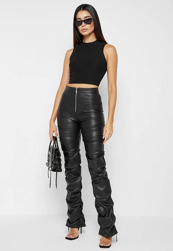 SEXY PU LEATHER PANTS - Fashionistas Showroom