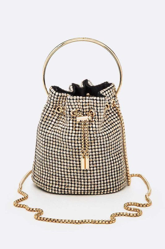 Oversize Rhinestone Iconic Bucket Bag - Fashionistas Showroom