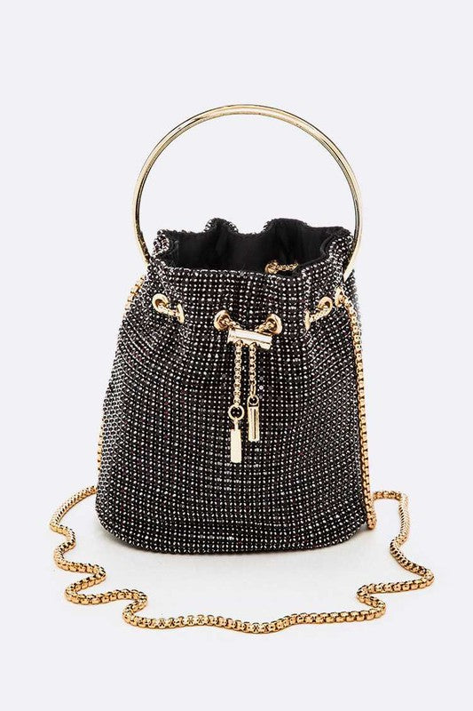 Oversize Rhinestone Iconic Bucket Bag - Fashionistas Showroom