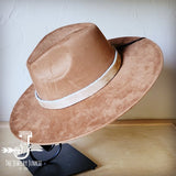 Tan Hair-on-Hide Leather Hat Band Only