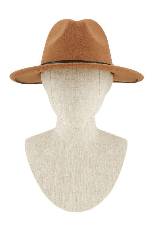 Basic Buckle Fedora Hat - Fashionistas Showroom