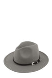 Basic Buckle Fedora Hat - Fashionistas Showroom