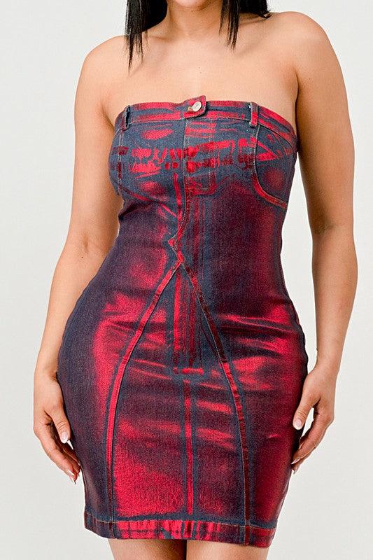 Hellcat Denim Dress - Fashionistas Showroom