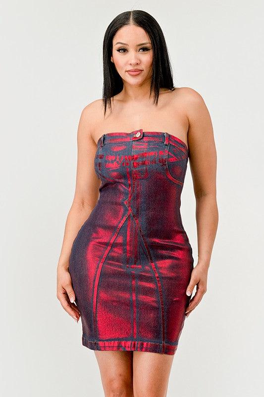 Hellcat Denim Dress - Fashionistas Showroom