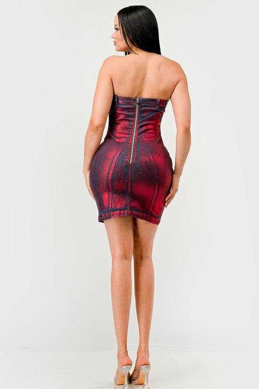 Hellcat Denim Dress - Fashionistas Showroom