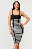Maze Enigma Bodycon Dress - Fashionistas Showroom