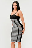 Maze Enigma Bodycon Dress - Fashionistas Showroom