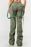 Ruched Utility Elegance Pants - Fashionistas Showroom