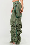 Ruched Utility Elegance Pants - Fashionistas Showroom