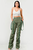 Ruched Utility Elegance Pants - Fashionistas Showroom