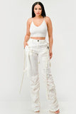 Ruched Utility Elegance Pants - Fashionistas Showroom