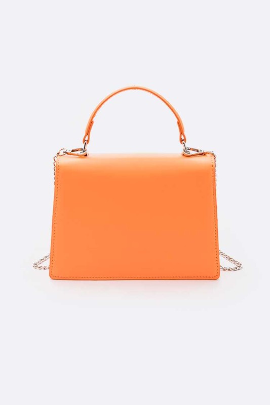 2 Tone Top Handle Transparent Stadium Bag - Fashionistas Showroom