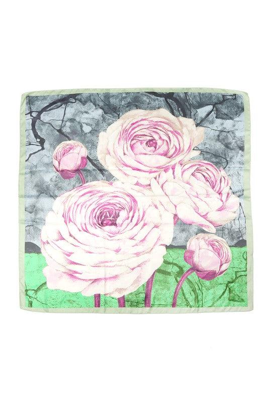 Fancy Flower Print Scarf - Fashionistas Showroom