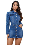 WOMEN FASHION DENIM DRESS