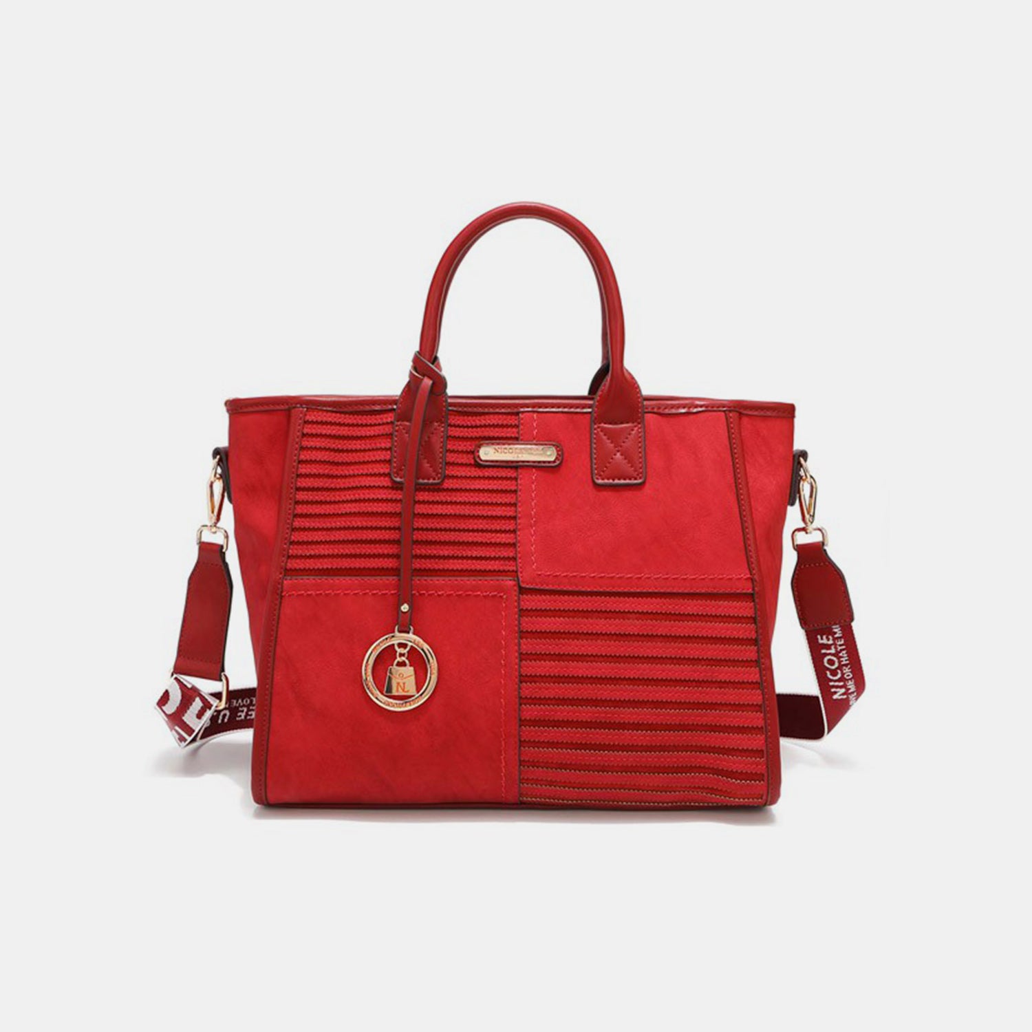 Nicole Lee USA Scallop Stitched Handbag - Fashionistas Showroom