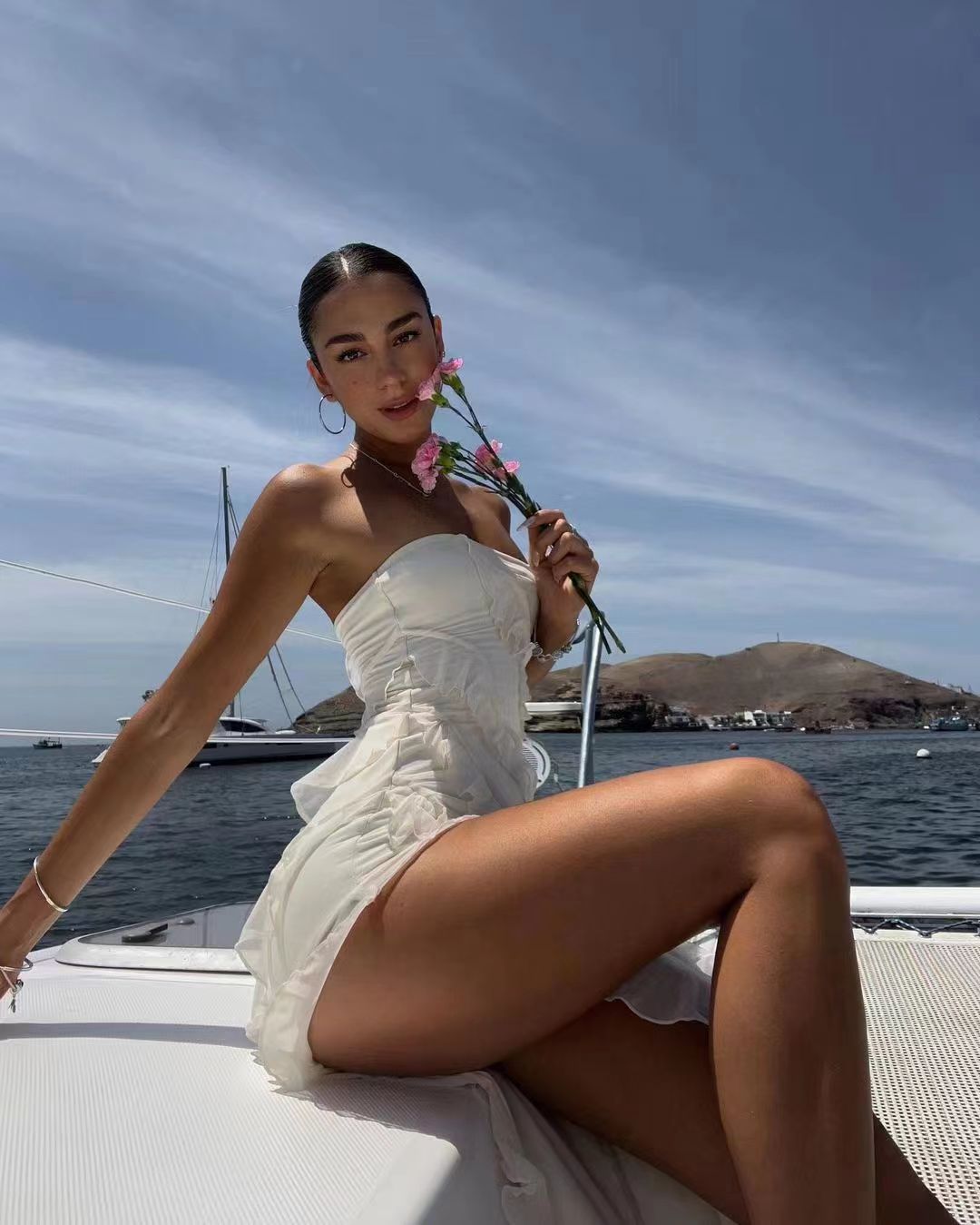 Sexy Strapless Backless Split Tassel Elegant Dress - Fashionistas Showroom