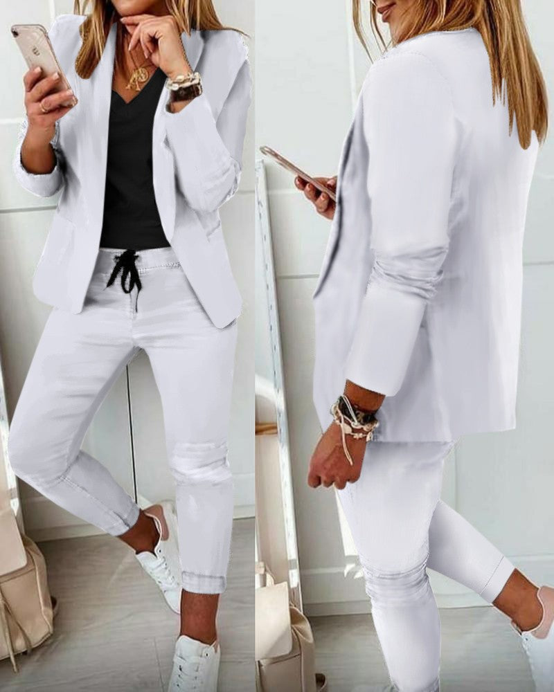 2023wish Amazon Independent Station New Casual Fashion Suit Suit Women's Suit - Fashionistas Showroom