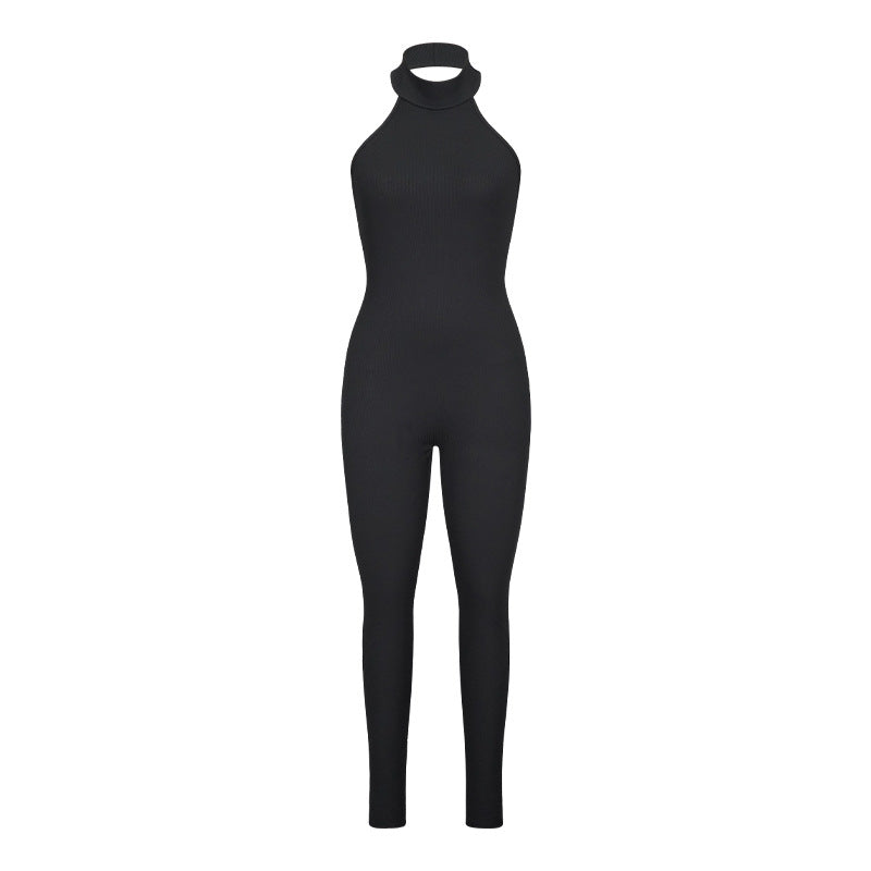 High Waist One-piece Trousers