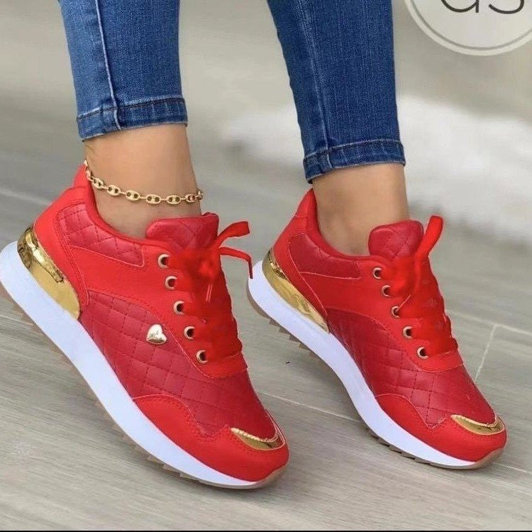 Sports Shoes Women's Spring And Autumn New Breathable Color Matching Casual Running Shoes Sneaker - Fashionistas Showroom