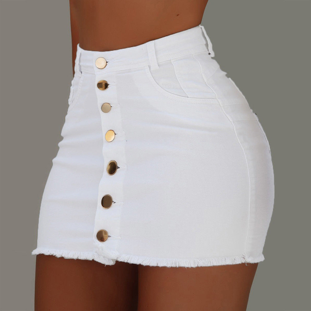 Half-length Denim Skirt - Fashionistas Showroom