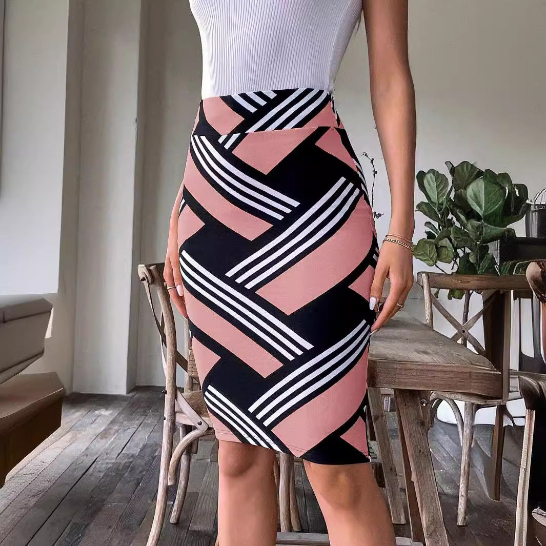 Sexy Printed Hip Skirt - Fashionistas Showroom