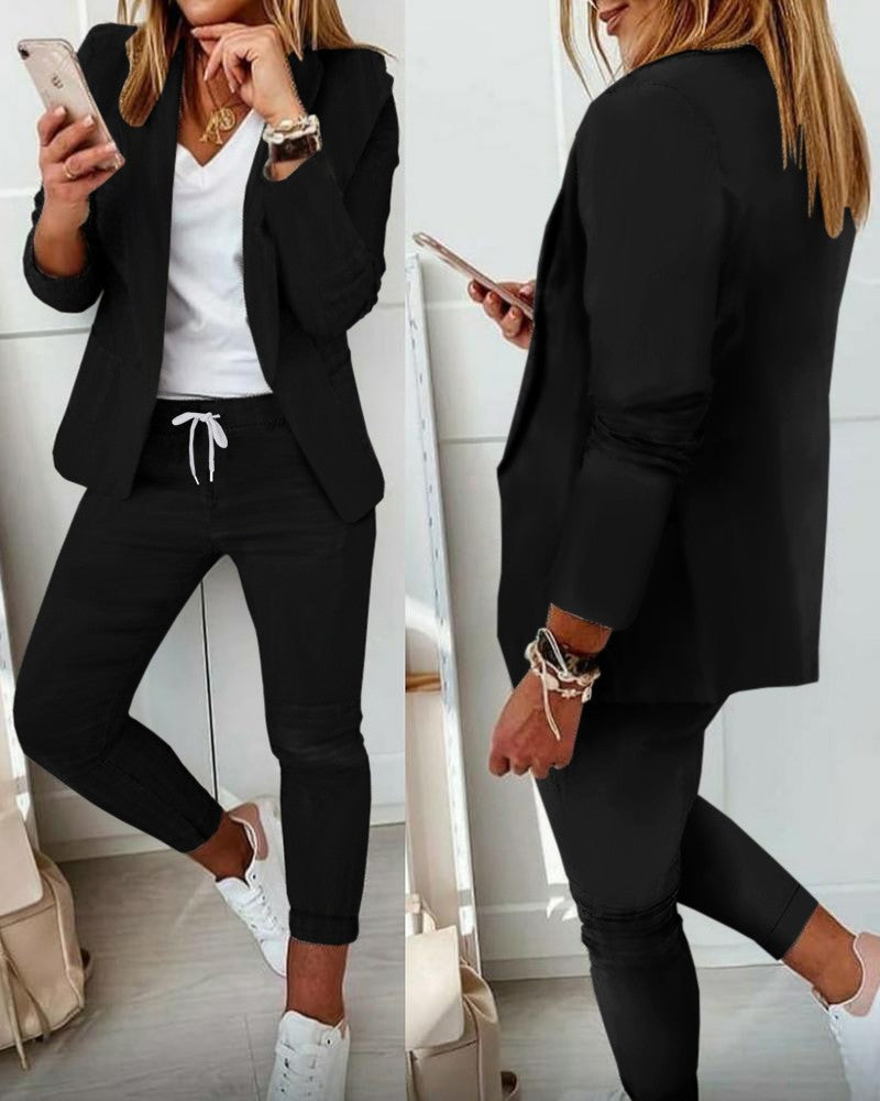 2023wish Amazon Independent Station New Casual Fashion Suit Suit Women's Suit - Fashionistas Showroom