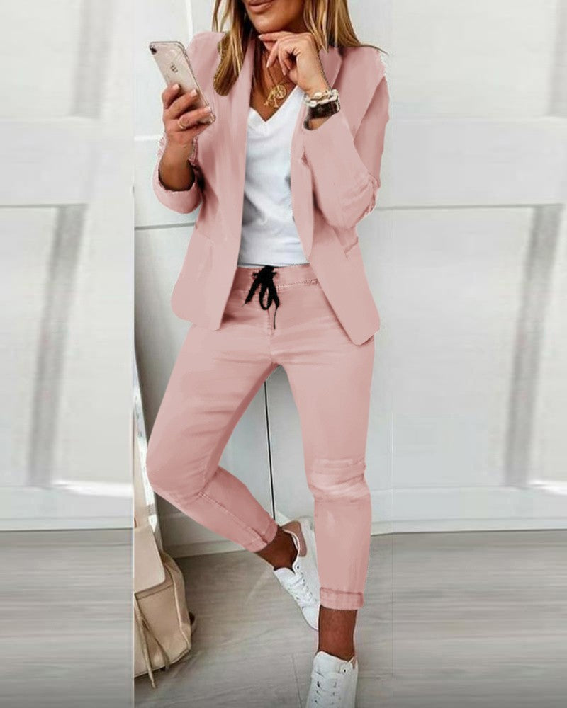 2023wish Amazon Independent Station New Casual Fashion Suit Suit Women's Suit - Fashionistas Showroom