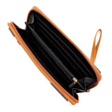 Plaid Check Printed Zip Around Wallet Wristlet - Fashionistas Showroom
