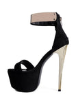 COSMO GIRL METAL BAND HIGH HEELED SANDALS - Fashionistas Showroom