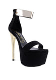 COSMO GIRL METAL BAND HIGH HEELED SANDALS - Fashionistas Showroom