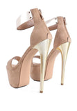 COSMO GIRL METAL BAND HIGH HEELED SANDALS - Fashionistas Showroom