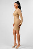 ATHINA HOLIDAY COLLECTION GOLD BANDAGE DRESS - Fashionistas Showroom