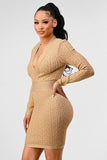 ATHINA HOLIDAY COLLECTION GOLD BANDAGE DRESS - Fashionistas Showroom