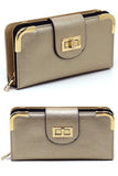 Fashion Turn Lock Crossbody Wallet - Fashionistas Showroom
