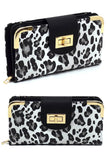 Fashion Turn Lock Crossbody Wallet - Fashionistas Showroom