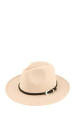 Basic Buckle Fedora Hat - Fashionistas Showroom