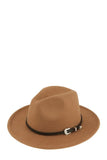 Basic Buckle Fedora Hat - Fashionistas Showroom