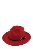 Basic Buckle Fedora Hat - Fashionistas Showroom