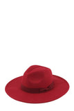 Felt Ribbon Basic Fedora Hat - Fashionistas Showroom