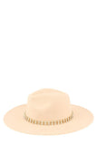 Rhinestone Accent Fedora Hat - Fashionistas Showroom