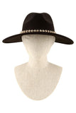 Rhinestone Accent Fedora Hat - Fashionistas Showroom