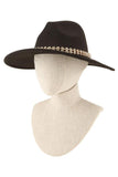 Rhinestone Accent Fedora Hat - Fashionistas Showroom