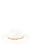 Rhinestone Accent Fedora Hat - Fashionistas Showroom