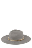 Rhinestone Accent Fedora Hat - Fashionistas Showroom