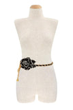 Flower Charm Accent Chain Belt - Fashionistas Showroom