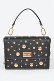 Mix Studs Convertible Top Handle Swing Bag - Fashionistas Showroom