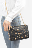 Mix Studs Convertible Top Handle Swing Bag - Fashionistas Showroom