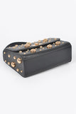 Mix Studs Convertible Top Handle Swing Bag - Fashionistas Showroom